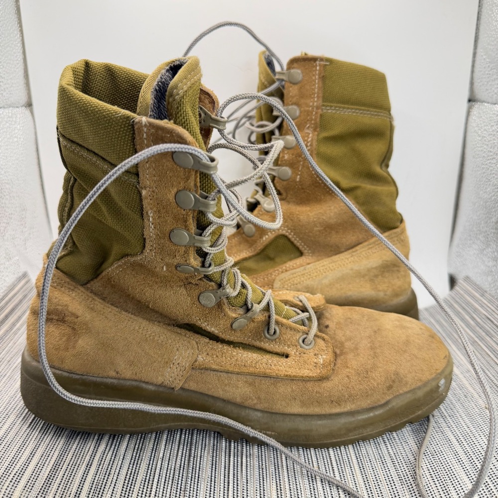 Belleville 790 G Mens 7 R Combat Boots Tan Suede Gore-Tex Waterproof Vibram USA
